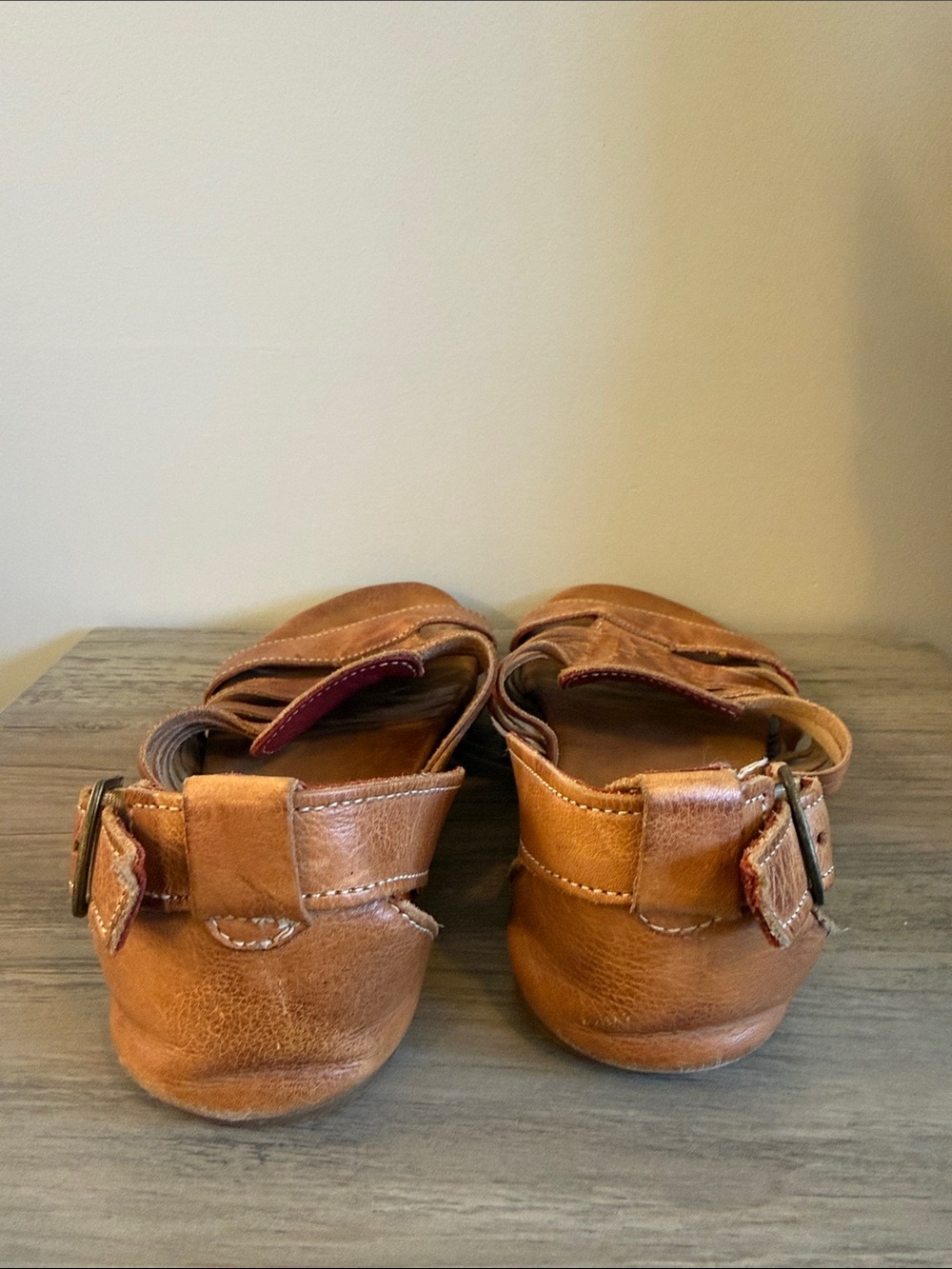 BED|STU Tan Woven Leather Sandals 9.0 - Picture 5 of 8